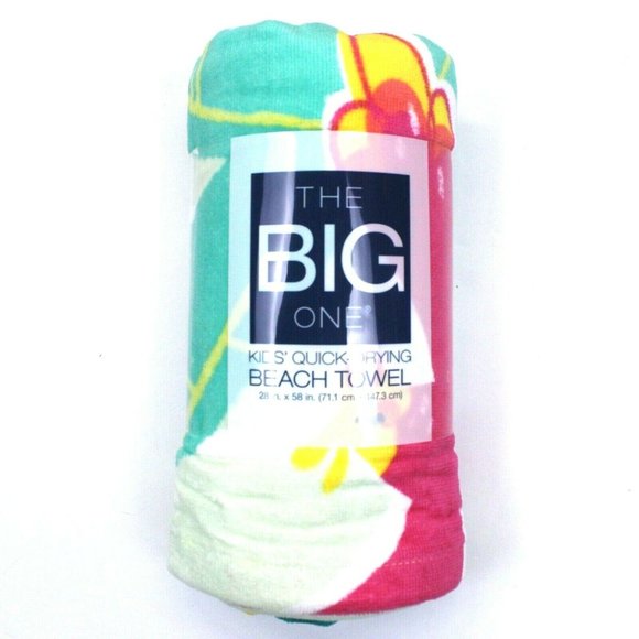 The Big One Other - The Big One Flamingo Kids' Quick-Drying Beach Towel (28" x 58")
